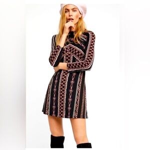 Free People Stella Mock Neck Mini dress size Unknown